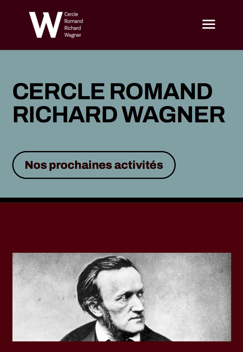 Capture d'écran du site cerclewagner.ch 